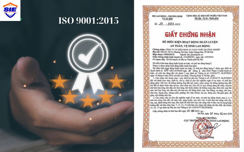 Cấp giấy chứng nhận ISO 9001_2015 tại CÔNG TY CP KIỂM ĐỊNH AN TOÀN THIẾT BỊ CÔNG NGHIỆP